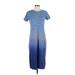 J.Crew Casual Dress: Blue Stripes Dresses - Women's Size Small