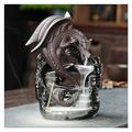 Ceramic Vintage Dragon Backflow Incense Burner, Home Decor, Tabletop Decor, Home Aromatherapy Gift (Without Incense)