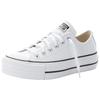 Sneaker CONVERSE "CHUCK TAYLOR ALL STAR PLATFORM LEATHER", Gr. 39, weiß (weiß, weiß), Leder, sportlich, Schuhe
