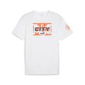 T-Shirt PUMA "Manchester City Ftblicons Herren" Gr. L, orange (white cayenne pepper orange) Herren Shirts T-Shirts