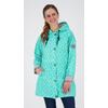 Regenjacke DEPROC ACTIVE "Friesennerz ANKERGLUTZAUBER", Damen, Gr. 50 (XL), blau (türkis), Obermaterial: 100% Polyurethan; Futter: 100% Polyester, casual, figurumspielend, Langarm gerader Abschluss mit Druckknopf, Jacken, auch in Großen Größen...
