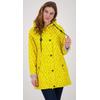 Regenjacke DEPROC ACTIVE "Friesennerz ANKERGLUTZAUBER", Damen, Gr. 40 (M), gelb, Obermaterial: 100% Polyurethan; Futter: 100% Polyester, casual, figurumspielend, Langarm gerader Abschluss mit Druckknopf, Jacken, auch in Großen Größen erhältlich