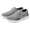 Sneaker JOHN DEVIN, Herren, Gr. 43, grau, Obermaterial: 80% Lederimitat, 20% Textilmaterial. Futter: 100% Lederimitat. Decksohle: 100% Textilmaterial. Laufsohle: 100% Synthetik, unifarben mit Farbeinsatz, casual, Schuhe, Slipper, Freizeitschuh,...