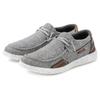 Slip-On Sneaker JOHN DEVIN, Herren, Gr. 44, grau, Obermaterial: 80% Lederimitat, 20% Textilmaterial. Futter: 100% Lederimitat. Decksohle: 100% Textilmaterial. Laufsohle: 100% Synthetik, unifarben mit Farbeinsatz, casual, Schuhe, Slipper,...