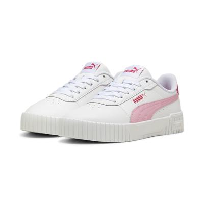 Sneaker PUMA "Carina 2.0 Sneakers Mädchen", Kinder, Gr. 35.5, bunt (weiß pink lila), Obermaterial: Synthetik, Textil, Kuhleder; Futter: Textil; Innensohle: Textil; Laufsohle: Gummi, Schuhe Image