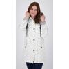 Regenjacke DEPROC ACTIVE "Friesennerz ANKERGLUTZAUBER", Damen, Gr. 36/38 (M), weiß, Obermaterial: 100% Polyurethan; Futter: 100% Polyester, casual, figurumspielend, Langarm gerader Abschluss mit Druckknopf, Jacken, auch in Großen Größen erhältlich