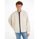 Blouson TOMMY JEANS "TJM WOOL VARSITY BOMBER" Gr. M, beige (newsprint) Herren Jacken Winterjacken