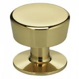 Omnia Classic & Modern 1 3/16" Diameter Round Knob Metal in Yellow | 1.18" H x 1.18" W x 1.07" D | Wayfair 915125.3