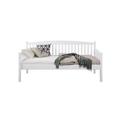 Wildon Home® Alienor Twin Daybed Wood in White | 37 H x 42 W x 80 D in | Wayfair 8DCAB9BDE1BD4A4396E7EB717759D340