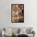 Red Barrel Studio® Silver Floral Framed by Simon Addyman Print Canvas/Metal in Black/Brown/Green | 48 H x 32 W in | Wayfair