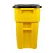 Rubbermaid FG9W2700YEL 50-gal Multiple Material Recycle Bin - Indoor/Outdoor, Wheels, Yellow