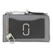 Wolf Grey Leather The Top Zip Multi Card Holder