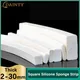 Square Silicone Sponge Strip White Silicone Rubber Foamed Sealing Strips Door Window Gasket Trim