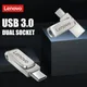 Lenovo Usb 3.0 High Speed Usb Flash Drivers 512GB USB Flash Memory Stick Type-c OTG Key Usb Stick