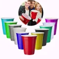 10pcs 500-55Ml Disposable Plastic Cups Party Beerpong Game Drinking Cup Picnic Outdoor Barbecue Bar