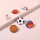 Sports Balls Enamel Pins Boy Students Football Soccer Beach Ball Athletics Brooch Pins Jackets Skirt