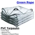 0.35/0.55MM PVC Transparent Rainproof Cloth Outdoor Tarpaulin Waterproof Fence Garden Plants Shed