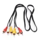 1pc 3 RCA Male To 3 RCA Male Composite Audio Video AV Cable RCA Splitter Cable for TV DVD Player