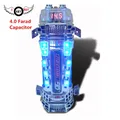 4.0 Farad Super Power Condensatore Subwoofer audio per auto modificato con luci Display a tensione a LED Condensatore filtro 4F Stagno stabilizzato