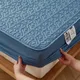 Pure Cotton Quilted Mattress Pad Topper Customized Anti-bacterial Queen King Size Bed Pad Protector