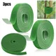 3 Rolls Green Garden Plant Ties Nylon Plant Bandage Hook Loop Bamboo Cane Wrap Support Garden