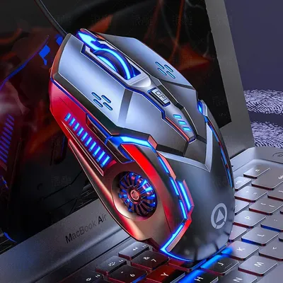 3200dpi Laser Maus für PC Gamer Gaming Mouse Ergonomische Mäuse mit LED Backlit USB Mäuse für