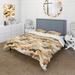 Designart "Desert Sand Dune Camouflage" modern bedding covert set with 2 shams