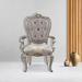 Ariadne SIDE CHAIR (SET-2) Velvet & Antique Platinum Finish