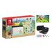 Nintendo Switch Animal Crossing: New Horizons Edition Jon-Con Console 32GB Internal Storage Bundle with Mario Golf: Super Rush & 10 in 1 Accessory Case