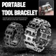 Werkzeug Armband 29 in 1 Profil Armband Multi Werkzeuge Edelstahl Bolzen Treiber Werkzeuge Kit