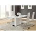 Coaster Furniture Anges 5-Piece Dining Set White High Gloss