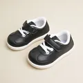 Bambini Outdoor leggero confortevole nero bianco antiscivolo Low Top testa tonda Sneakers Casual