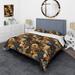 Designart "Rustic Gypsy Boho Pattern I" cottage bed cover set with 2 shams