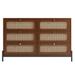 Rattan Wood 6-Drawer Dresser for Bedroom