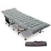 REDCAMP Folding Camping Cots with Thicker Cot Pads for Adults Heavy Duty 28 Extra Wide Sturdy Portable Sleeping Cot for Camp Office Use