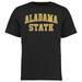 Alabama State University Football Tee for Men - Black - Small