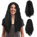 YOHOME 2023 Holiday Gift Savings Fashion Black Synthetic Wig Long Curly Wavy Wigs Natural Full Wigs for Women Gifts for Women