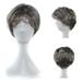 SUCS White Hairstyle Natural Old Wig Sexy Short Synthetic Wavy Costume Wigs Lady Men wig