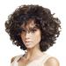 CAKVIICA Women s Wig Fashion Wig Brown Wig Short Synthetic Hair Wave Wigs Coffee 13.3 inch