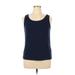 Croft & Barrow Tank Top Blue Boatneck Tops - Women's Size X-Large