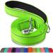 Double-Sided Reflective Dog Leash 6 FT/5 FT/4 FT Padded Handle Nylon Dogs Leashes for Small & Medium Dogs Walking Green 4FT