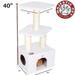 40 in. Bungalow Sherpa Cat Tree