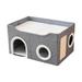 FITYLE Cat Cubes Foldable Cat House and Scratch Pad Kitty Cave Bed Covered Cat Bed for Home Multi Small Pet Large Kitty Cats Outdoor