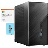 ASrock X300W Gaming Mini Desktop (AMD Ryzen 5 5600G 6-Core AMD Radeon 64GB RAM 2TB PCIe SSD + 2TB HDD (2.5) USB 3.2 Win 10 Pro) with Microsoft 365 Personal Dockztorm Hub