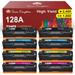 8-Pack HP 128A CE320A Toner Cartridge for HP 128A Toner CE320A Toner Cartridge Work with HP LaserJet Pro CP1525NW CP1525N CM1415FN CM1415FNW MFP Printer (2 Black 2 Cyan 2 Magenta 2 Yellow)