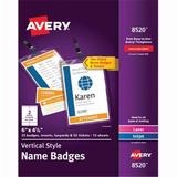 Vertical Style Name Badges Kit White