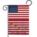 G142820-BO 13 x 18.5 in. USA First Navy Jack American Historic Vertical Garden Flag with Double-Sided House Decoration Banner Yard Gift