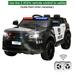 VINCIGO 12V Kids Ride on Toys Electric Police Car with Remote Control and Microphone Max Speed 3 mph