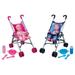 Lissi Baby Twin Doll Umbrella Stroller with Two 12 in. Toy Baby Dolls