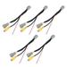 5X Car Rear View Camera RCA Video Reverse Camera Convert Cable Adapter for ASX GF ZJ